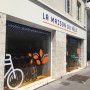 Conception nouvel habillage vitrine de la Maison du Vélo + nouvelle enseigne